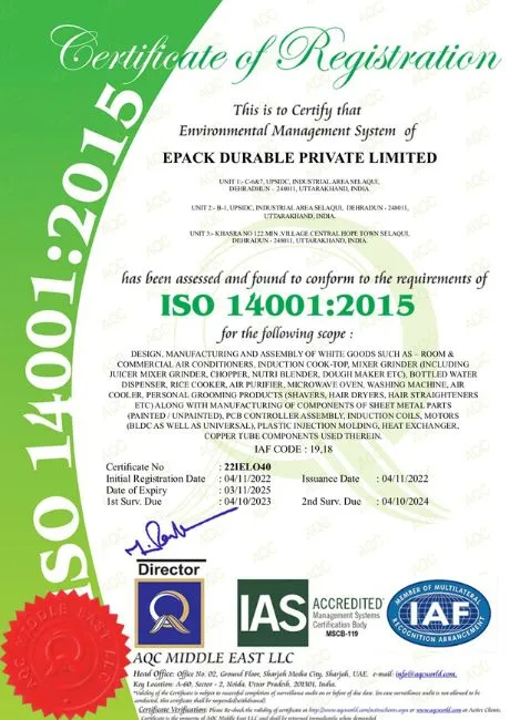 EMS, ISO 14001 - 2015