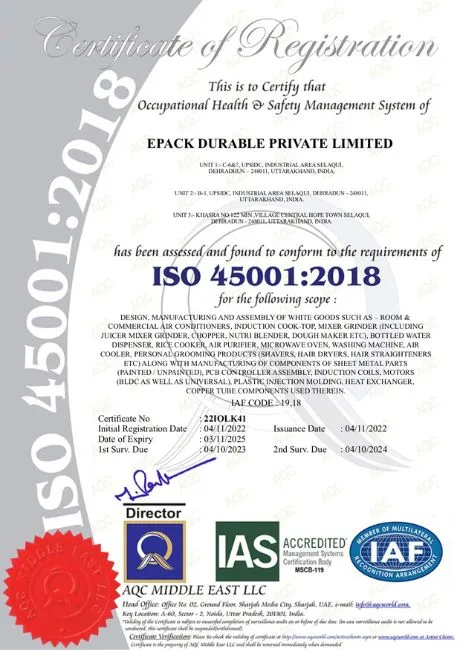 OHSMS, ISO 45001 - 2018_